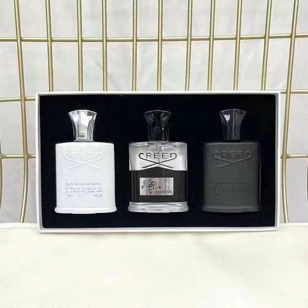 sales creed perfume 3pcs set deodorant incense scent fragrant cologne for men silver mountain water/aventus/green irish tweed 30ml aromather